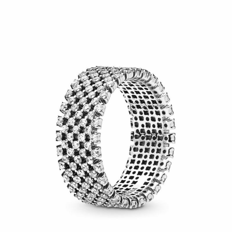 Pandora Heraldic Check Stackable Ring Silver Egypt IU3405162